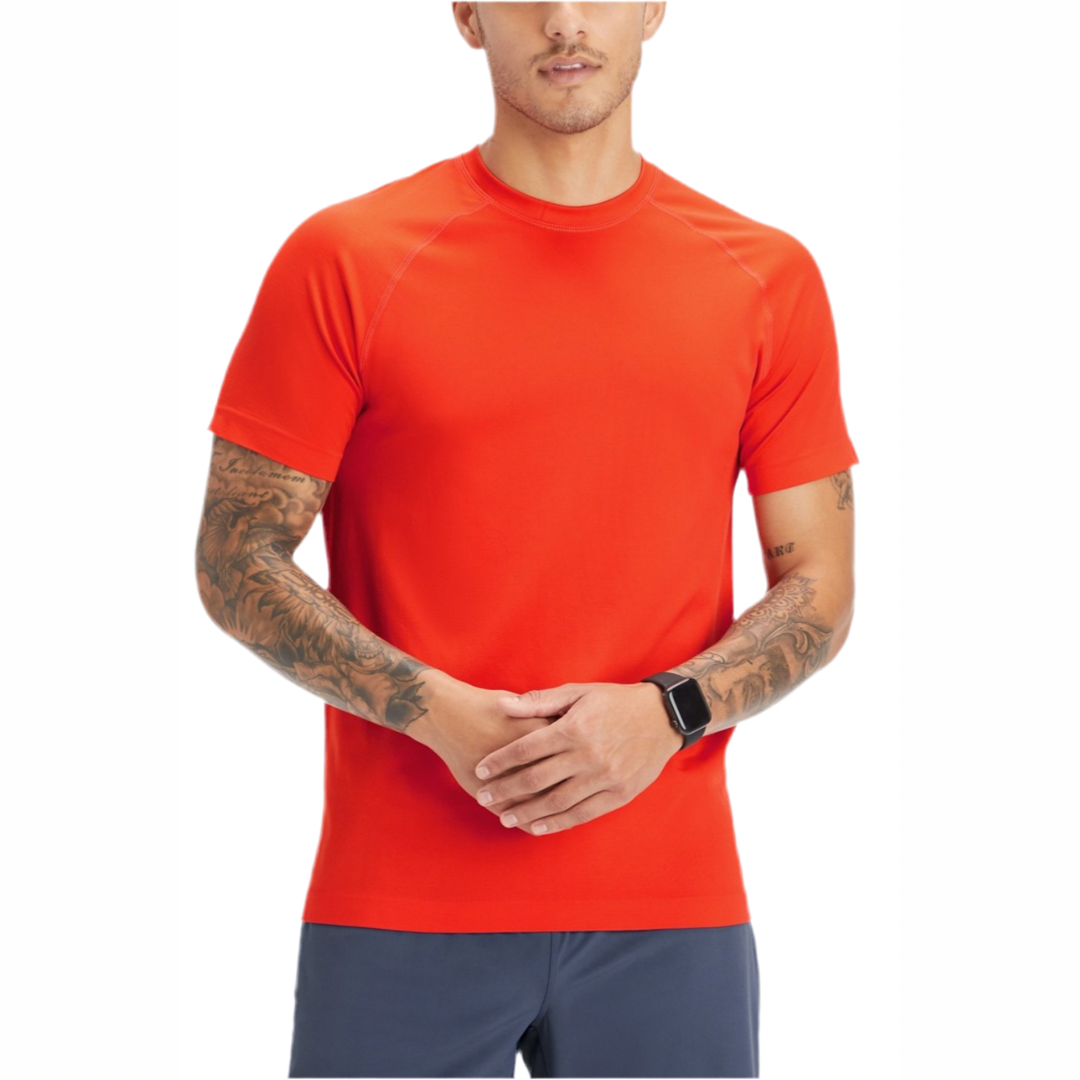 Camiseta cuello redondo Fabletics 🏋🏽 color naranja Talla L