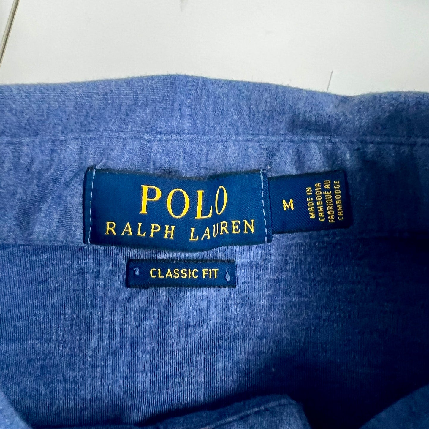 Camiseta Polo Ralph Lauren 🏇🏼 color azul Talla M Entalle Clásico