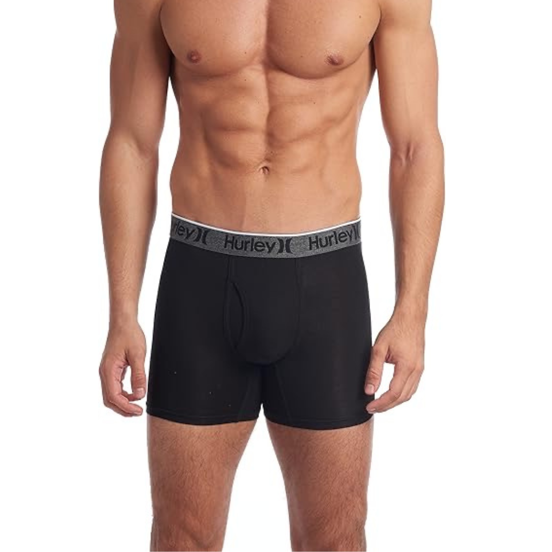 Boxers Briefs Hurley 🏄🏽‍♂️ Tela Performance Color Negro Talla L
