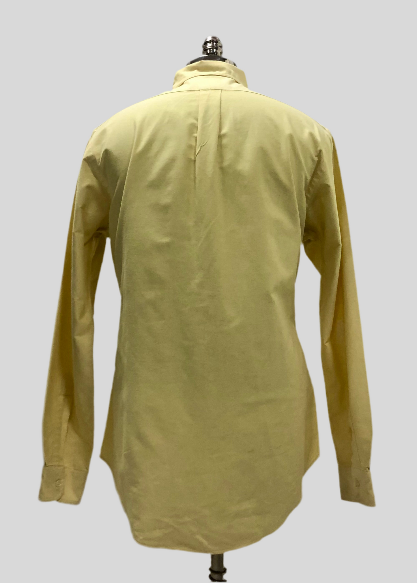 Camisa de botones Polo Ralph Lauren 🏇🏼 Oxford en color amarillo claro Talla L Entalle Custom Fit
