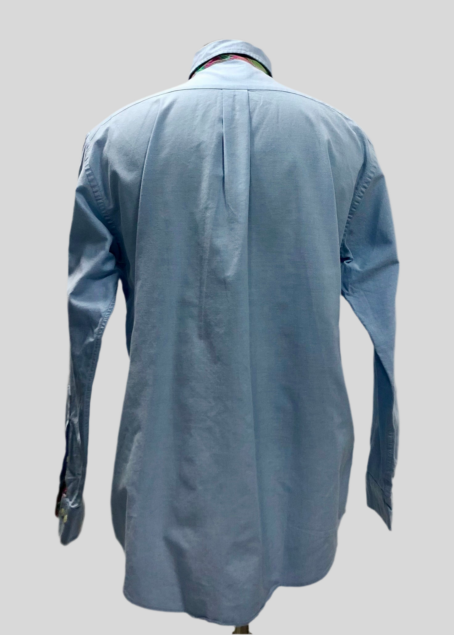 Camisa de botones Brooks Brothers 🐑 color celeste tornasol Talla M Entalle Regular