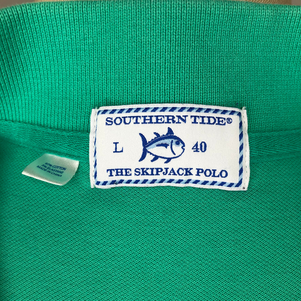 Camiseta Southern Tide  🐟 Color verde Talla L Entalle Regular (ver descripción)