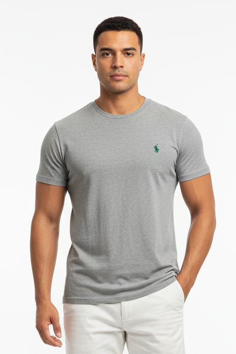 Camiseta cuello redondo Polo Ralph Lauren 🏇🏼 color gris oscuro Talla L Entalle Regular