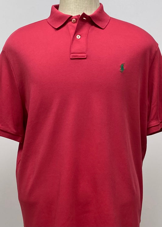 Camiseta Polo Ralph Lauren 🏇🏼color rosado magenta Talla L Entalle Regular