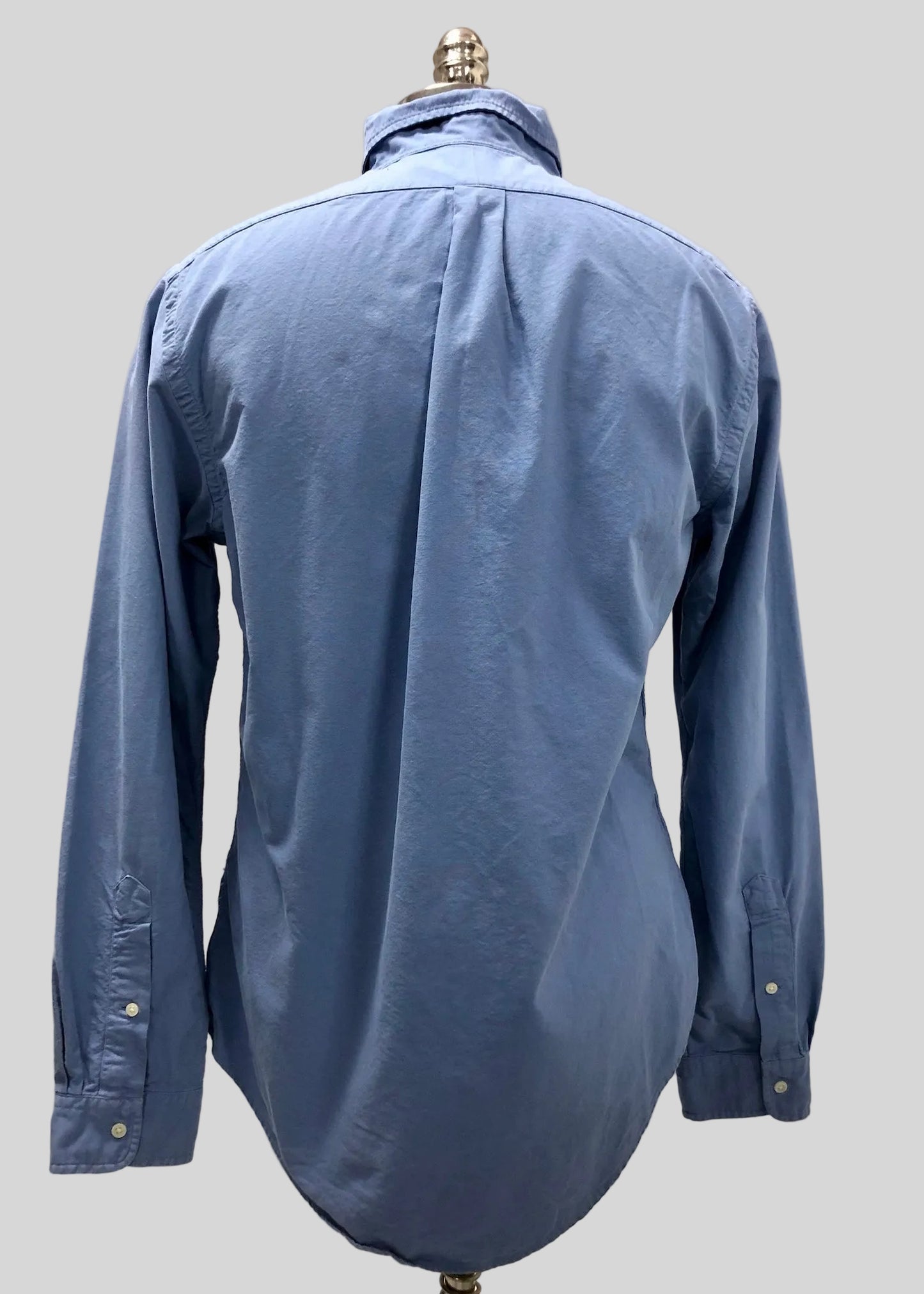 Camisa de botones Polo Ralph Lauren 🏇🏼 Oxford en color azul grisáceo Talla L Entalle Slim Fit (ver descripción)