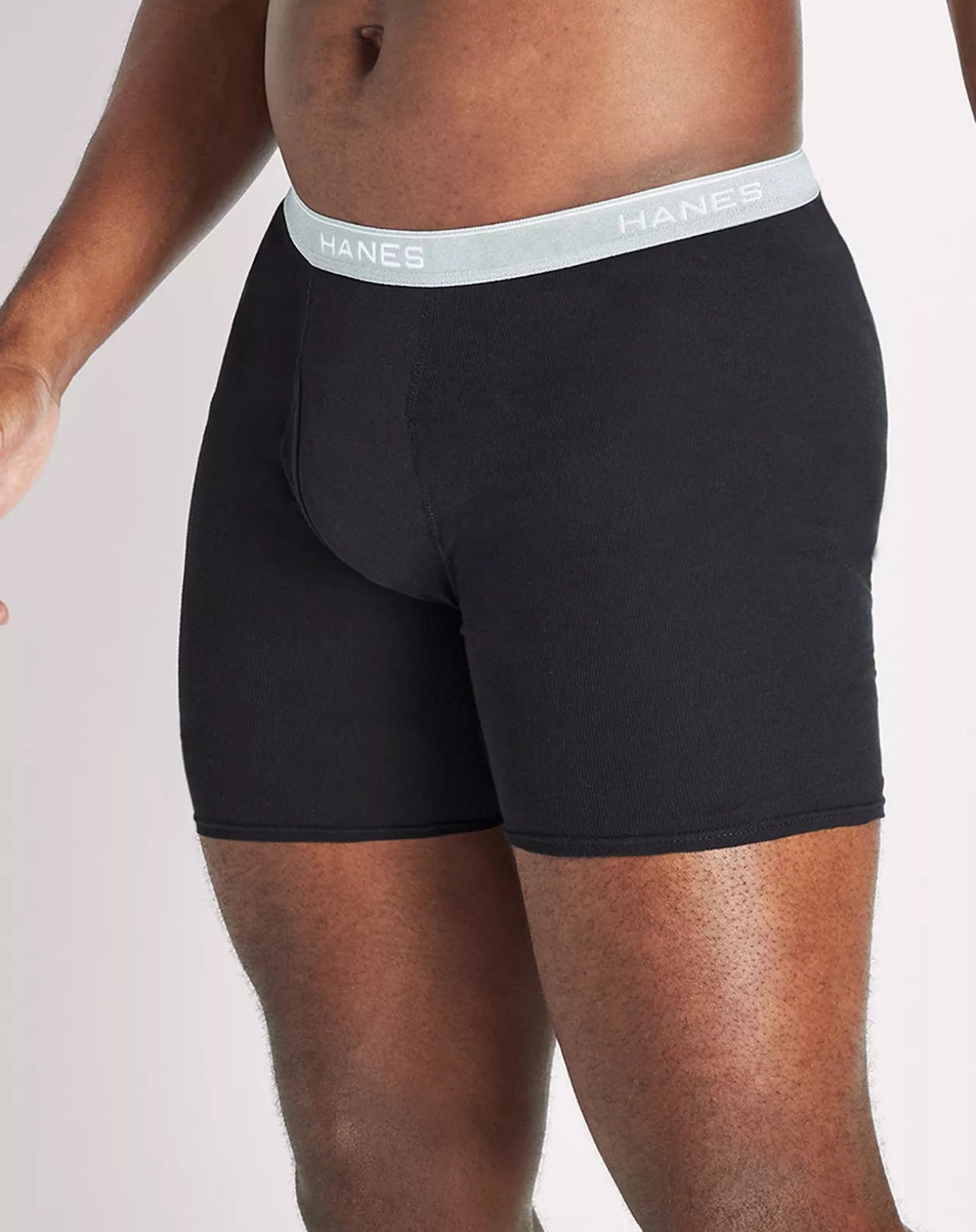 Paquete de 5 Calzoncillos tipo Boxer Hanes Comfortsoft en color negro - Tela ligera en Talla S