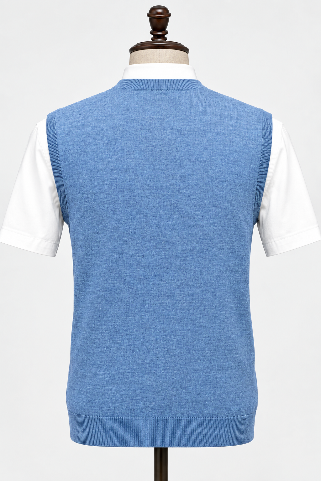 Sueter Jersey cuello V Brooks Brothers 🐑 color celeste Talla L (ver descripción)