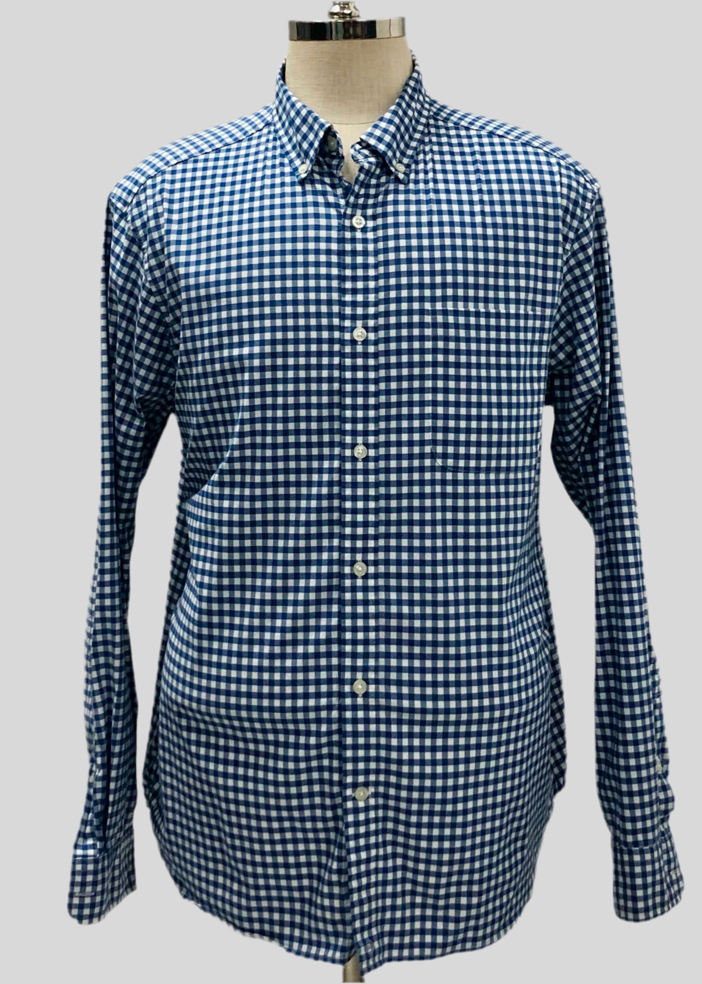Camisa de botones Vineyard Vines 🐳 Performance con patrón de cuadros gingham en color azul y blanco Talla XL Entalle Regular