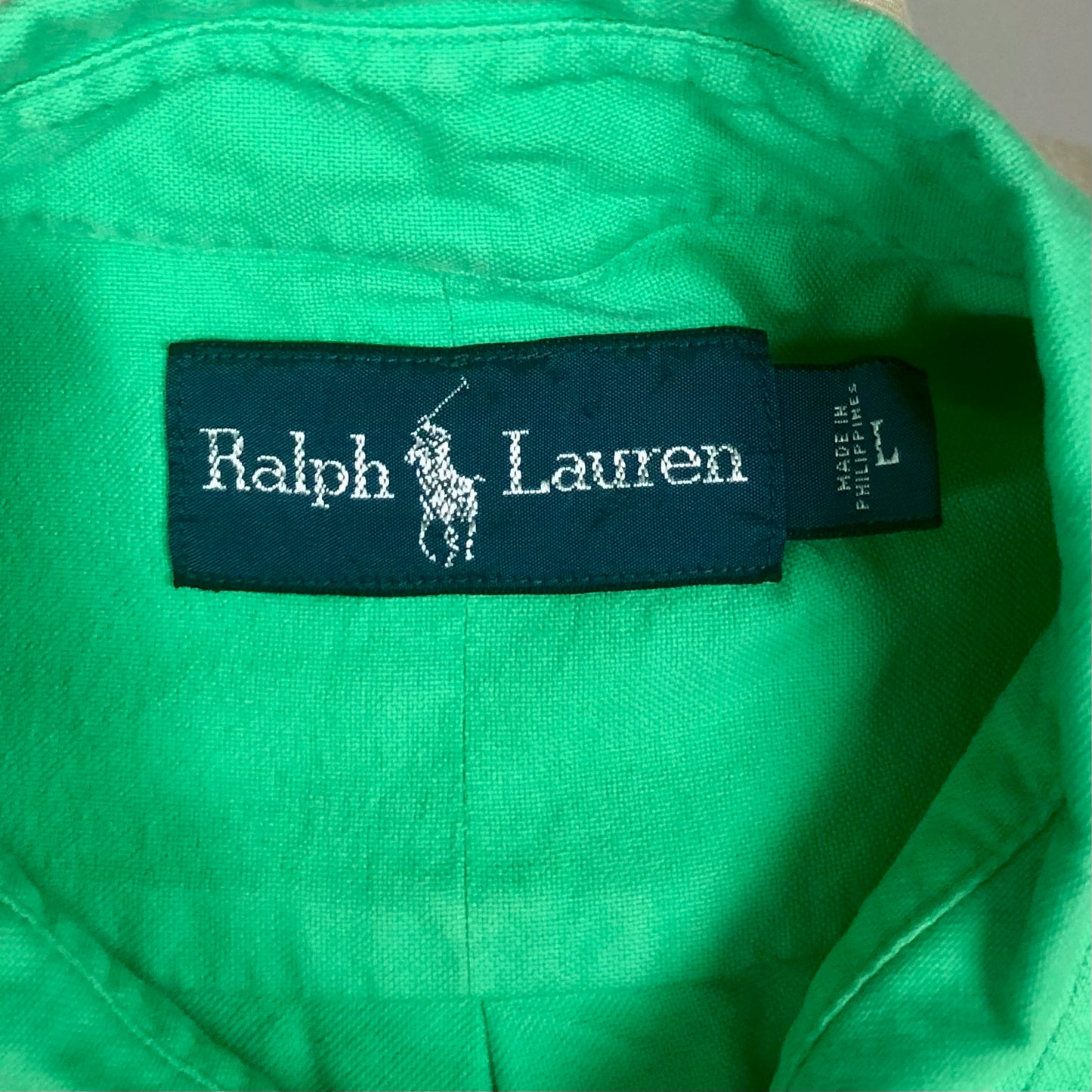Camisa de botones Polo Ralph Lauren 🏇🏼  en color verde Talla L Entalle Regular