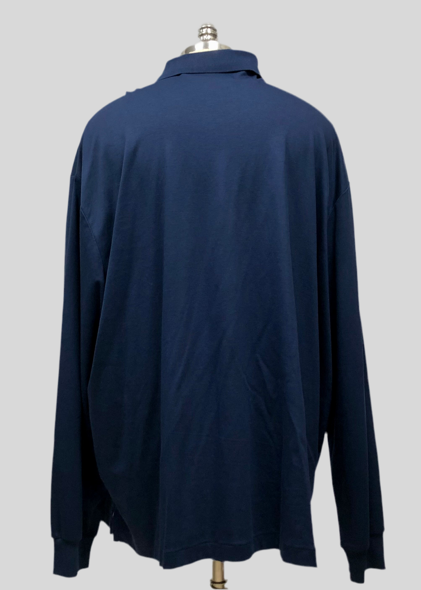 Camiseta Polo Ralph Lauren 🏇🏼color azul navy Manga larga Talla 3XL Entalle Regular (ver descripción)