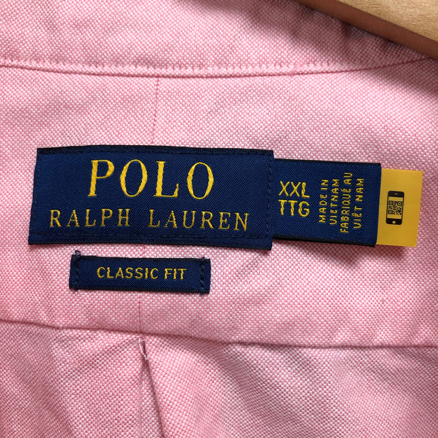 Camisa de botones Polo Ralph Lauren 🏇🏼 Oxford en color rosado claro Talla XXL Entalle Clásico