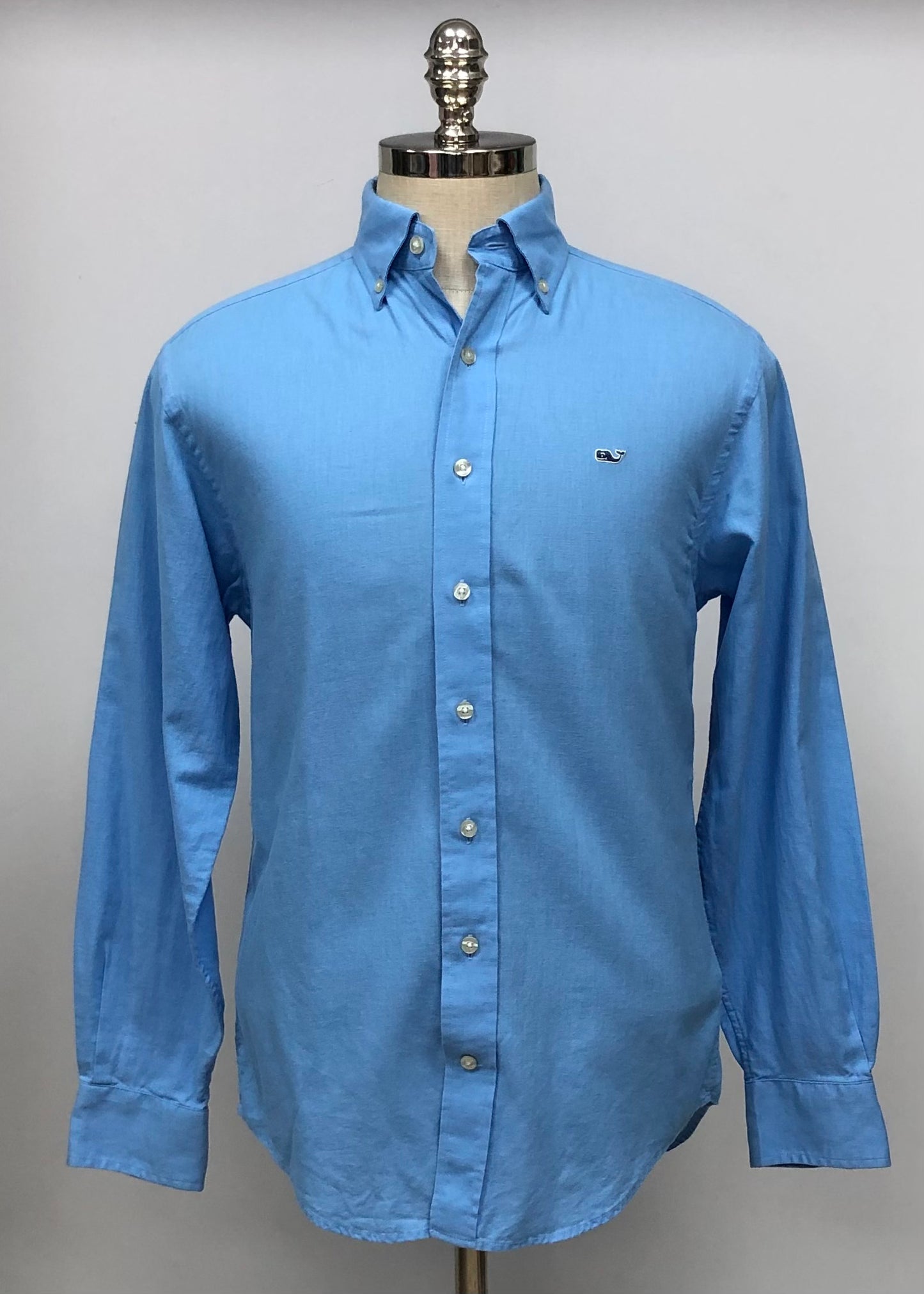 Camisa de botones Vineyard Vines 🐳  de lino color azul Talla S Entalle Regular