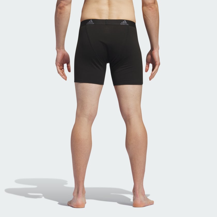Combo de 3 Boxers Briefs Adidas Tela Performance Stretch color Negro Talla M