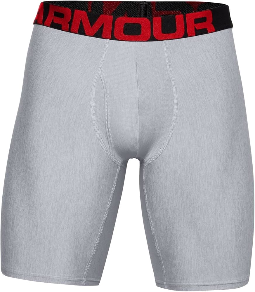 Combo de 2 Boxers Briefs Under Armour 🏋🏽 Tela Performance Tech de 9” de largo color gris Talla XXL