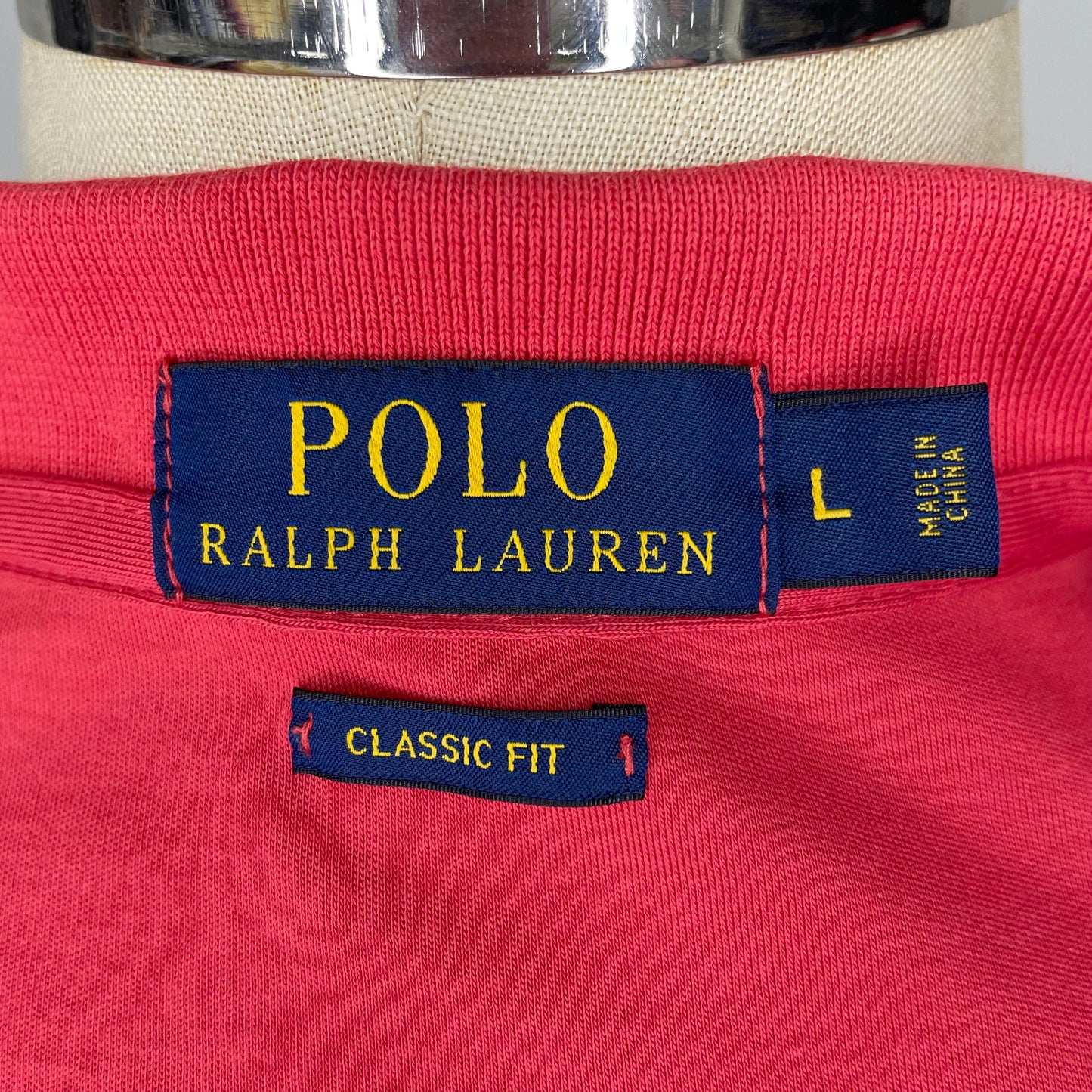 Camiseta Polo Ralph Lauren 🏇🏼 color rosado magenta Talla L Entalle Clásico