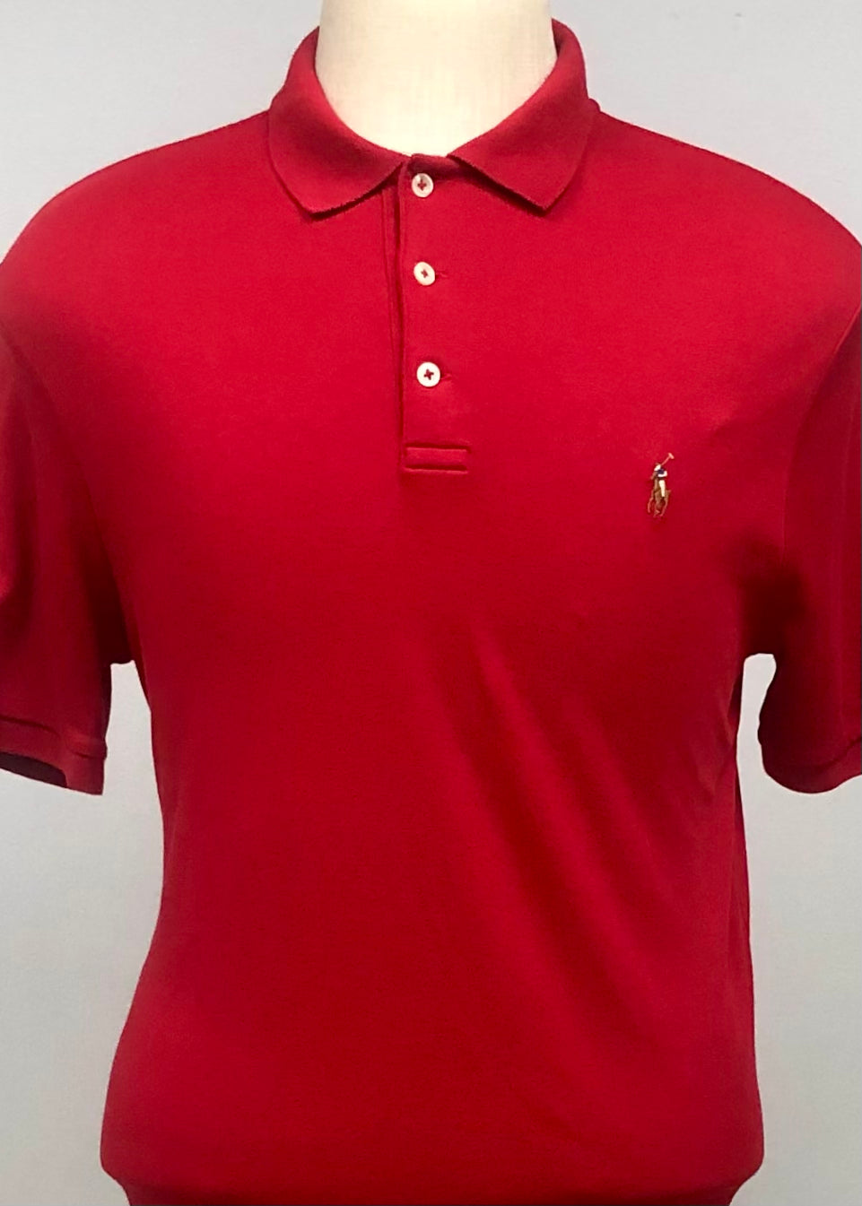 Camiseta Polo Ralph Lauren 🏇🏼color rojo Talla M Entalle Clásico