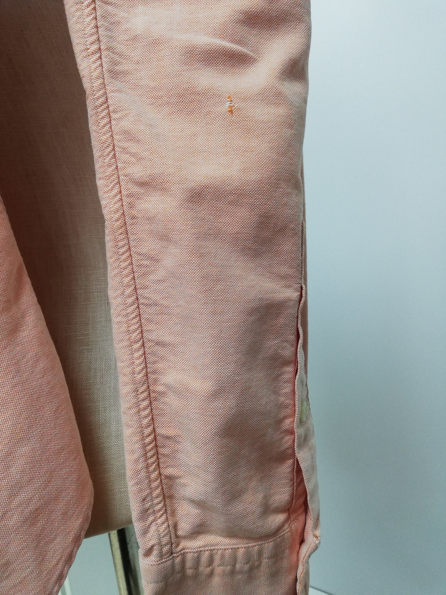 Camisa de botones Polo Ralph Lauren 🏇🏼 Oxford en color salmón Talla S Entalle Custom Fit (ver descripción)