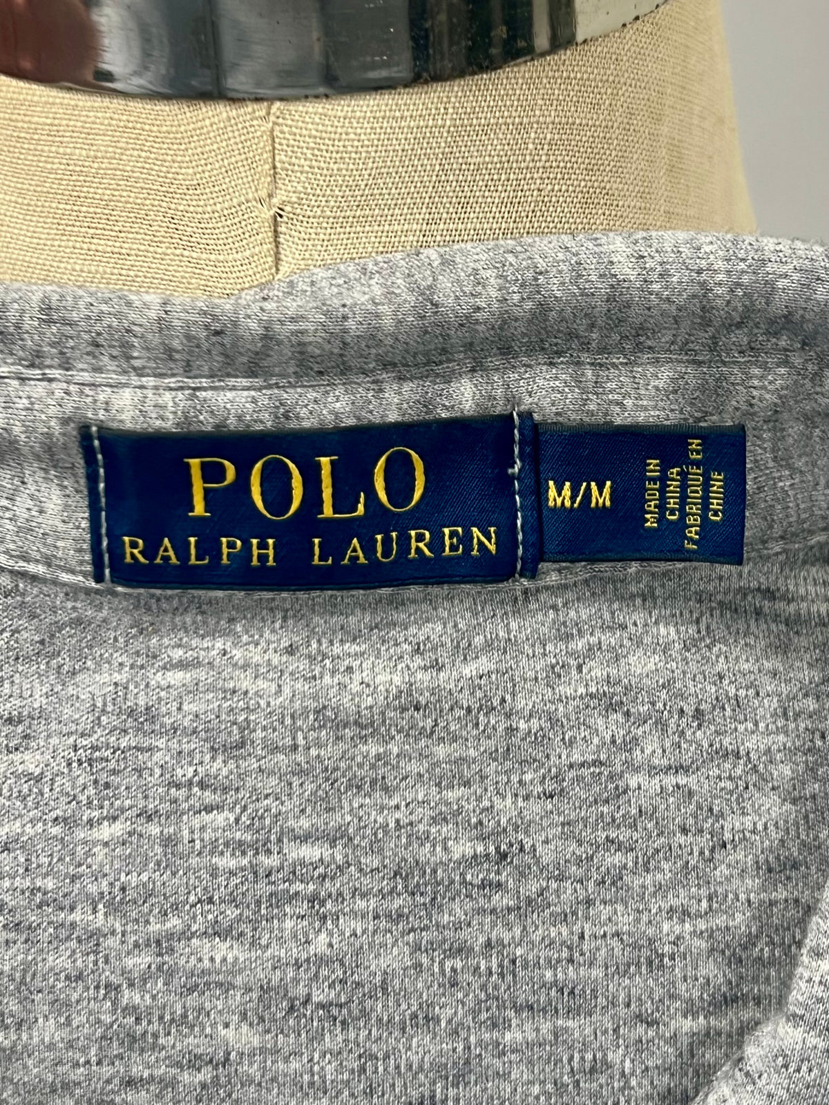 Camiseta Polo Ralph Lauren 🏇🏼 color gris Talla M Entalle Regular