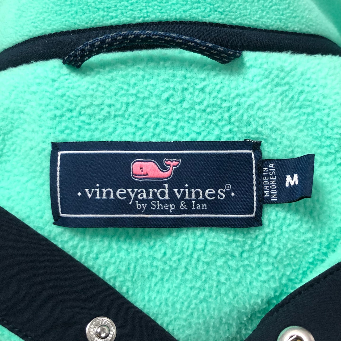 Sueter Pullover Vineyard Vines 🐳 color verde intenso y azul navy Tela algodón Talla M (ver descripción)
