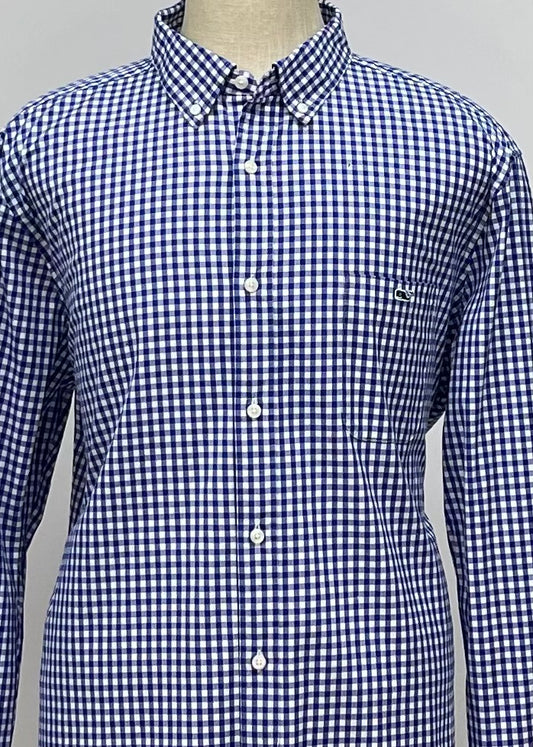 Camisa de botones Vineyard Vines 🐳 con patrón de cuadros gingham en color azul y blanco Talla XXL Entalle Clásico