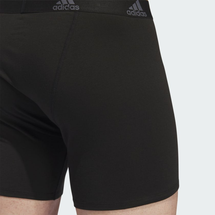 Combo de 3 Boxers Briefs Adidas Tela Performance Stretch color Negro Talla M