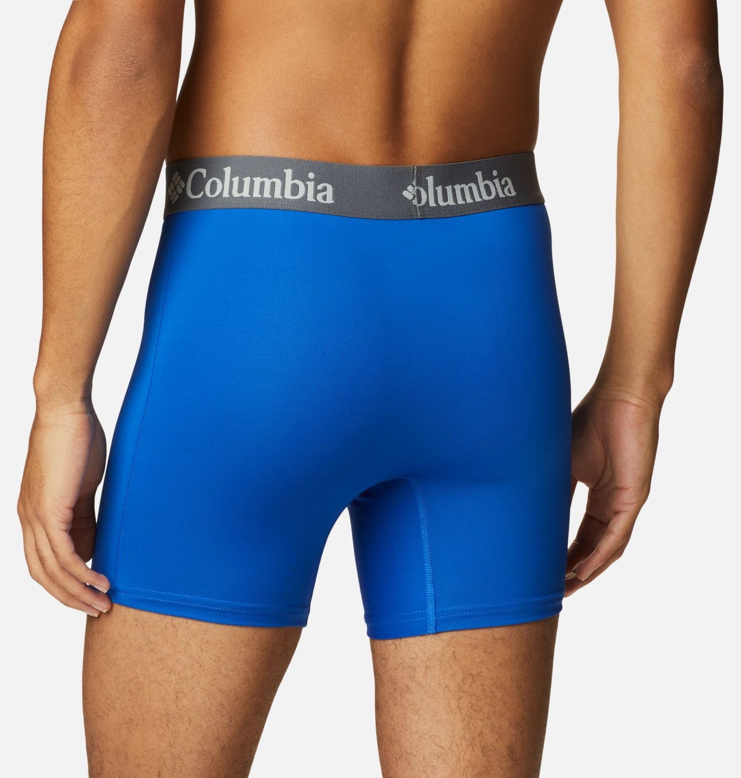 Combo de 3 Boxers Briefs Columbia 🔷 Tela de algodón stretch color celeste, azul y negro Talla S