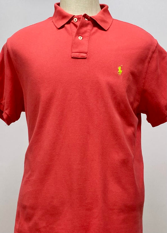 Camiseta Polo Ralph Lauren 🏇🏼 color rojo naranja Talla XL Entalle Custom Slim Fit