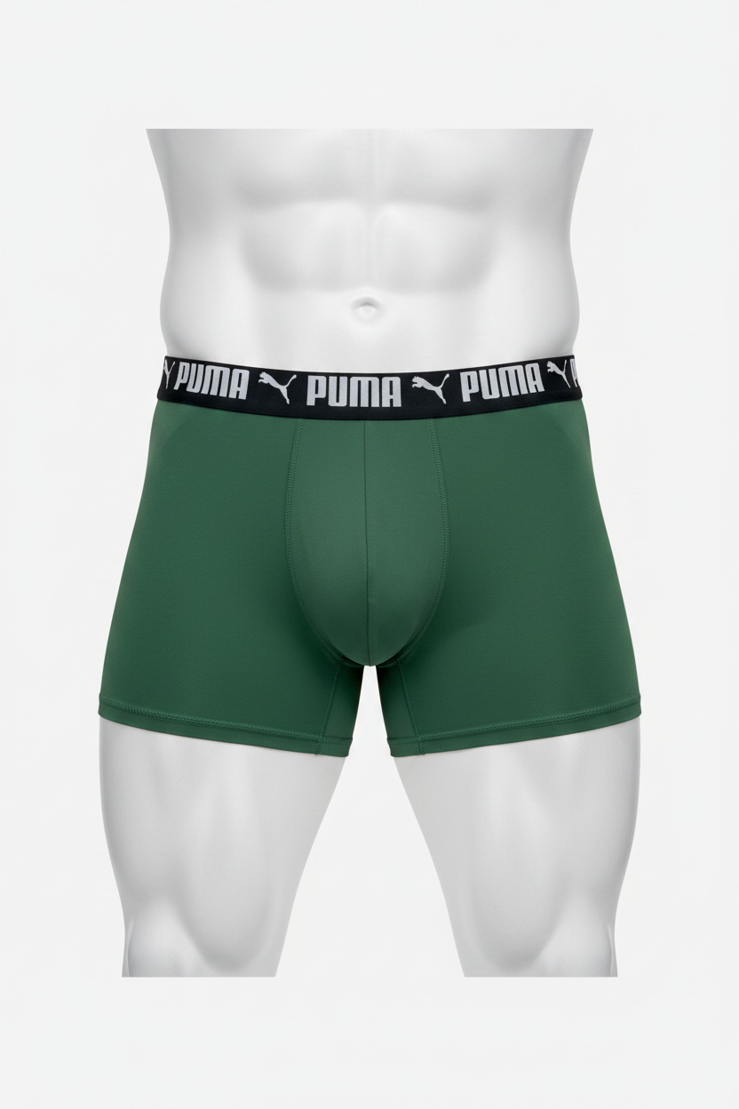 Boxers Briefs Puma 🐆 Tela Performance color verde claro Talla L