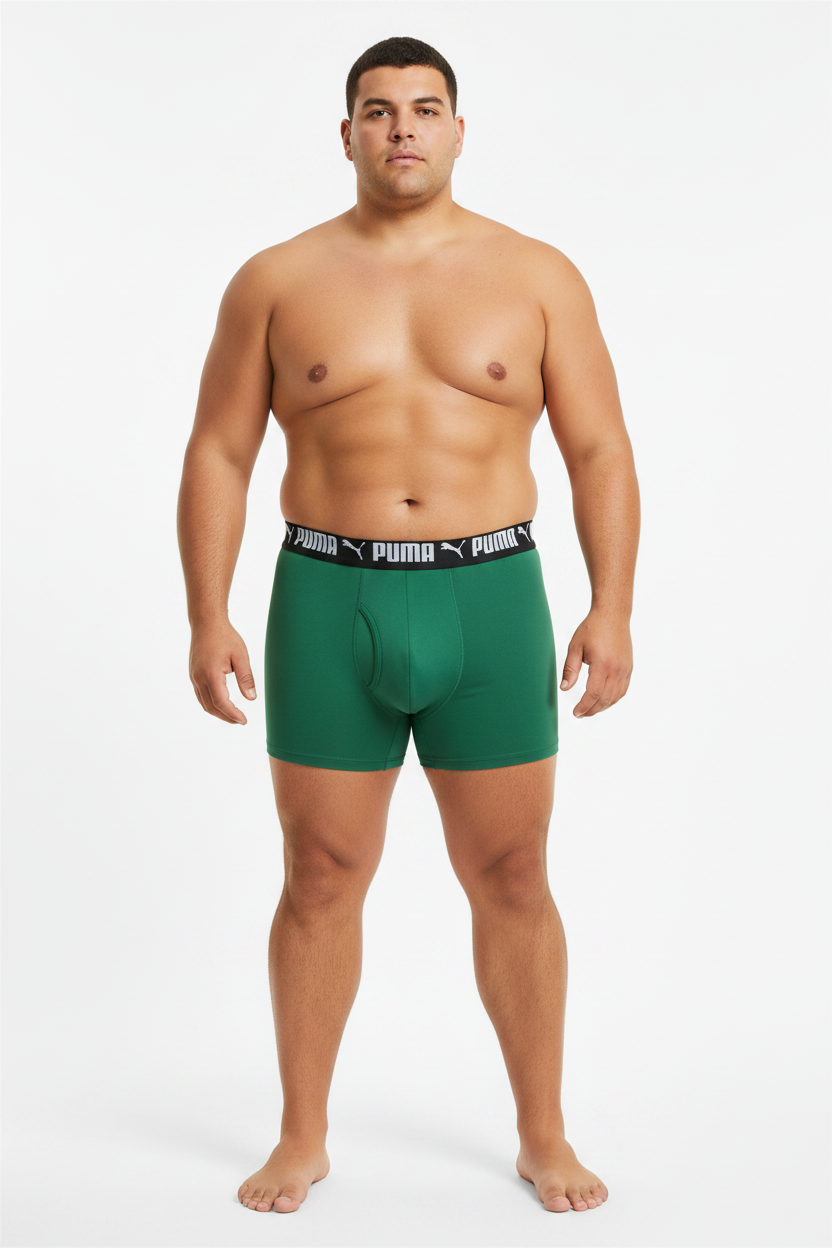 Boxers Briefs Puma 🐆 Tela Performance color verde claro Talla L