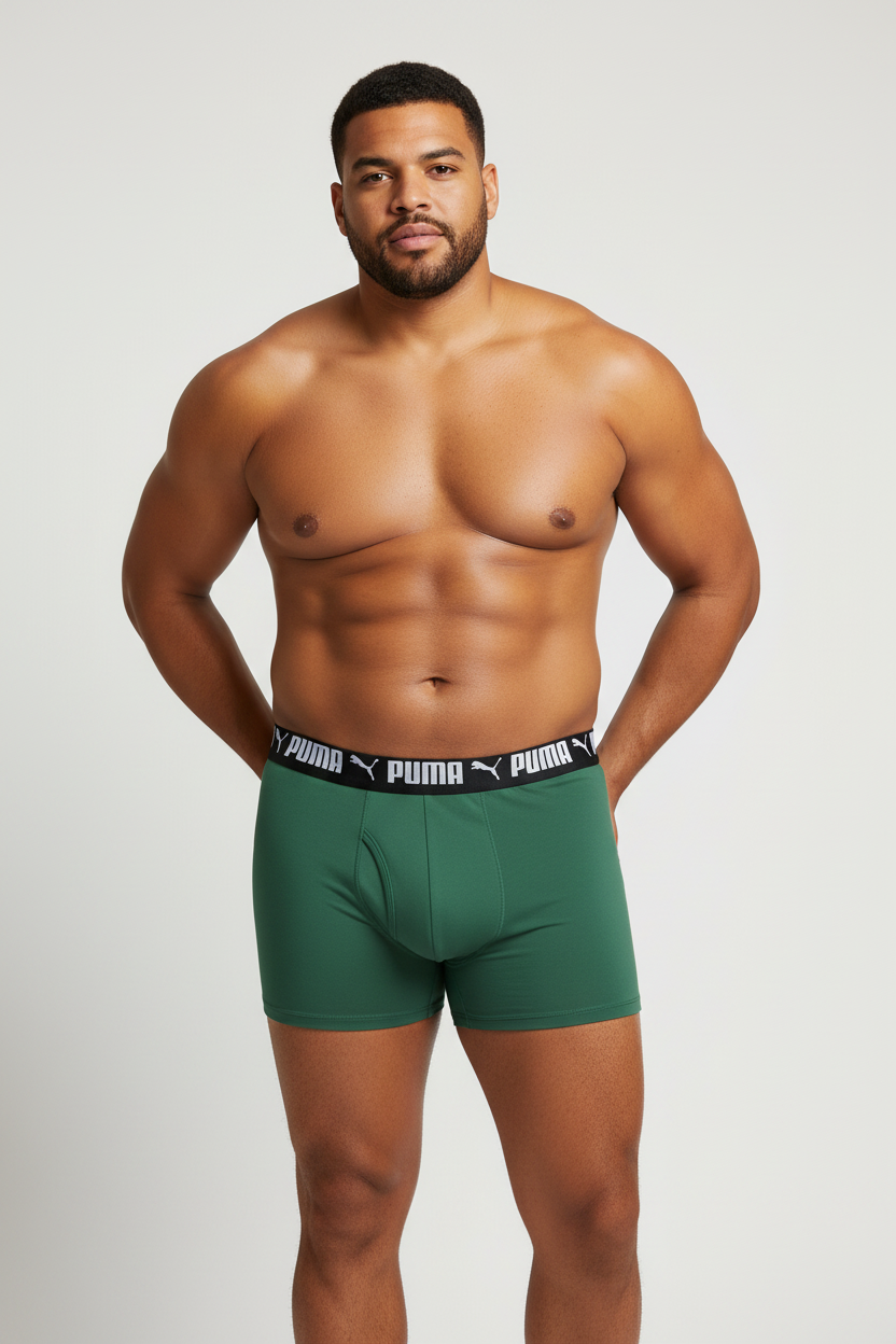Boxers Briefs Puma 🐆 Tela Performance color verde claro Talla L