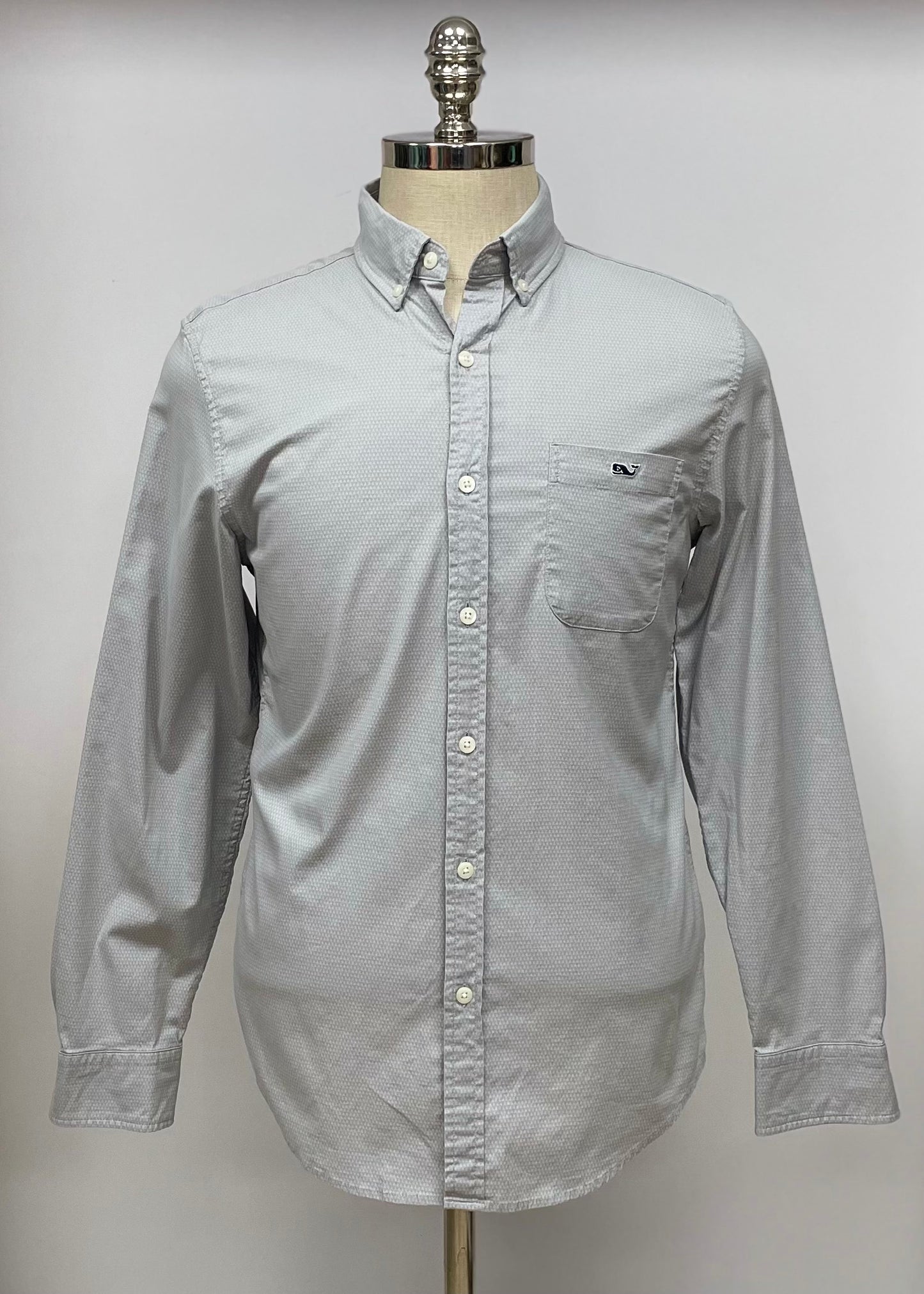 Camisa de cuadros Vineyard Vines 🐳 color gris claro Talla S Entalle Slim Fit