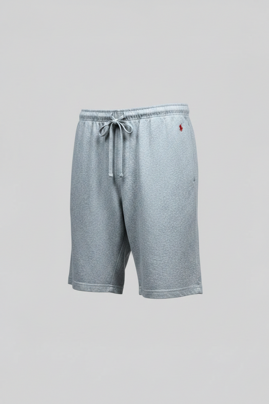 Short Lounge Polo Ralph Lauren 🏇🏼 color Gris y logo en rojo Talla M