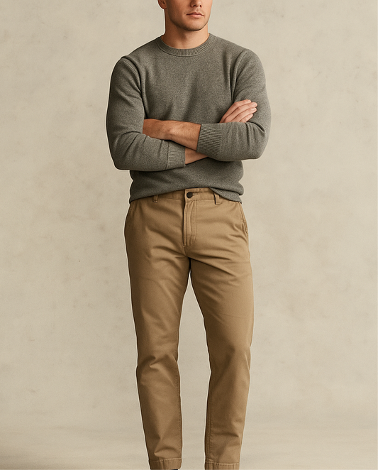 Pantalon casual Brooks Brothers 🐑 color kaki Talla 35x34 Corte Regular