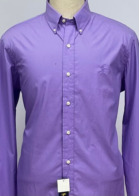 Camisa de botones Polo Ralph Lauren 🏇🏼 en color morado Talla L Entalle Regular