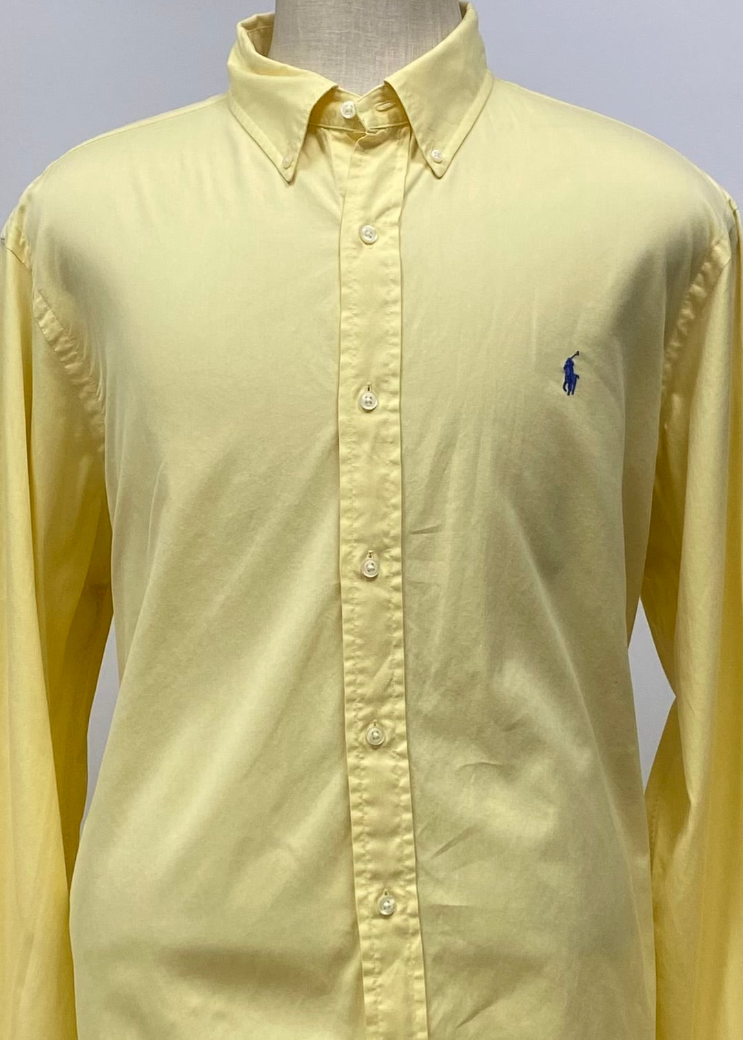 Camisa de botones Polo Ralph Lauren 🏇🏼 en color amarillo claro Talla XXL Entalle Regular