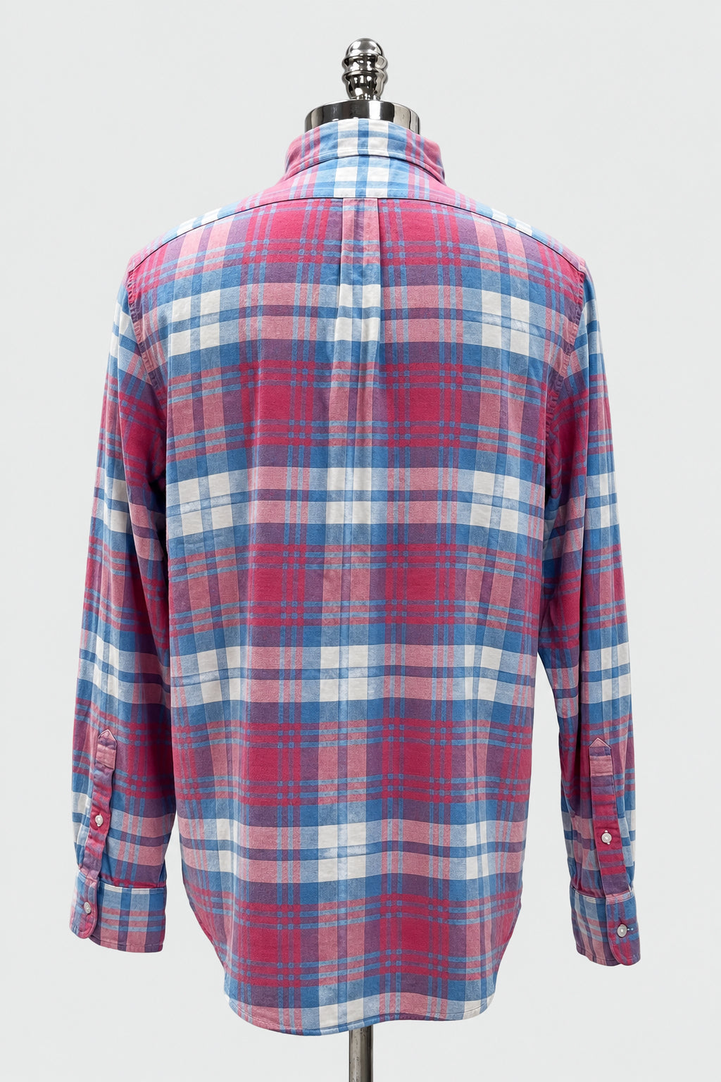 Camisa Vineyard Vines 🐳 de cuadros tartán en color rosado, gris y blanco Talla L Entalle Slim Fit