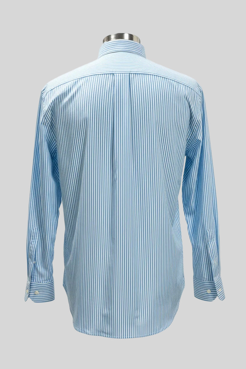 Camisa de botones Vineyard Vines 🐳 con patrón de rayas en color celeste y blanco Talla M Entalle Clásico