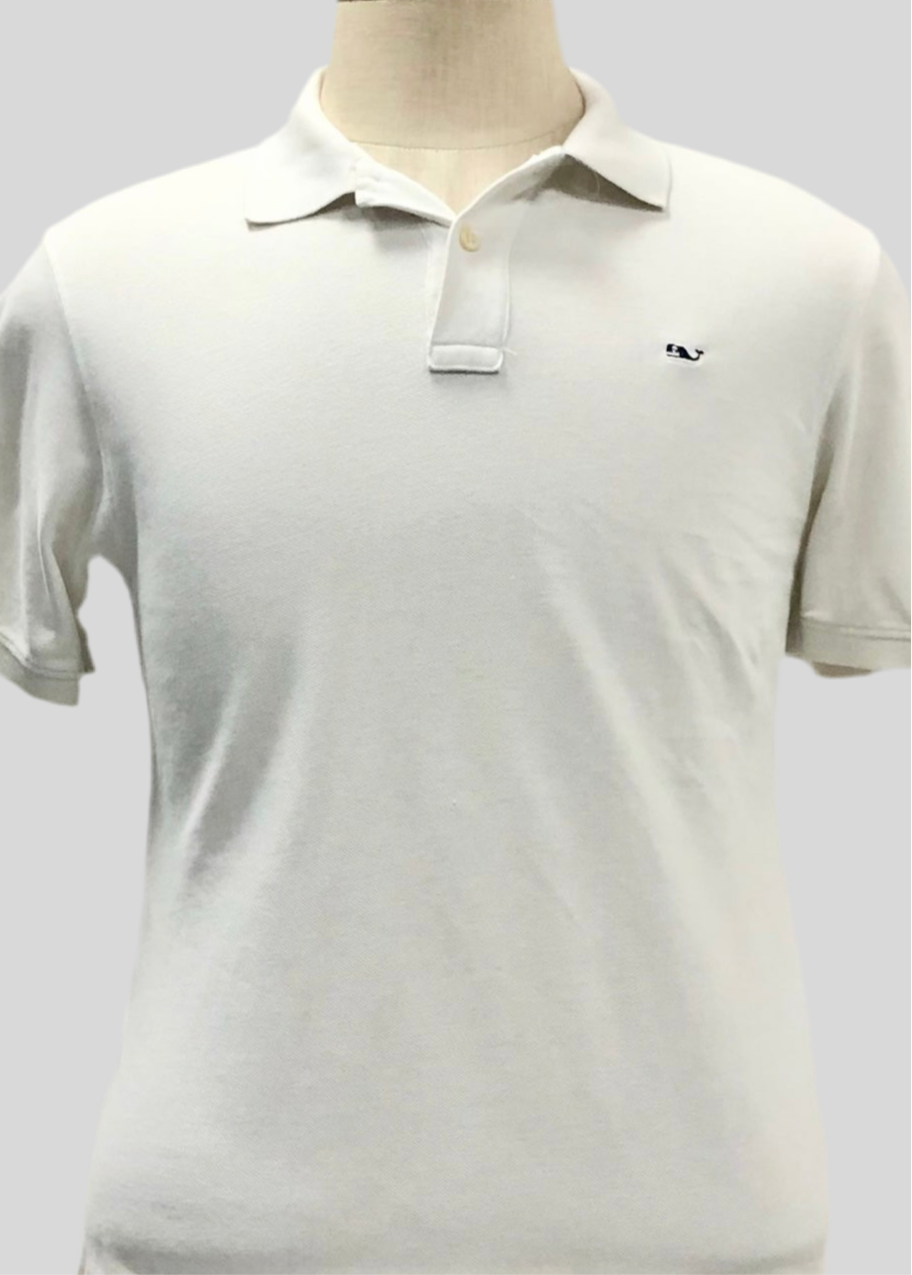 Camiseta Polo de niño Vineyard Vines 🐳 color blanco Talla XL (18) Entalle Regular