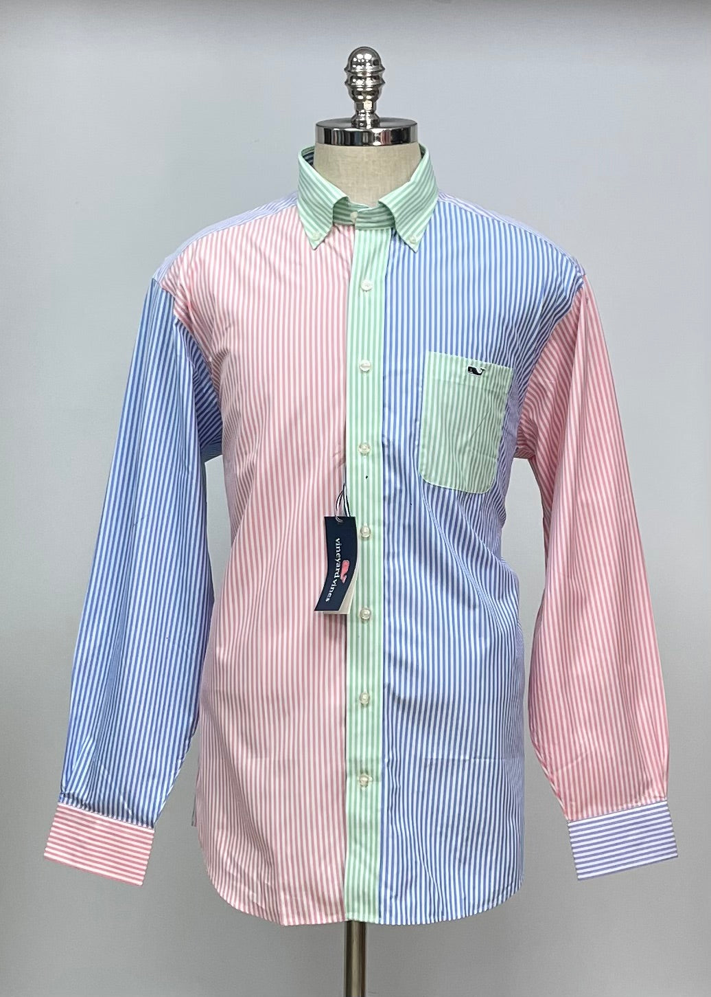 Camisa de botones Vineyard Vines 🐳 Oxford con franjas multicolor Talla L Entalle Regular