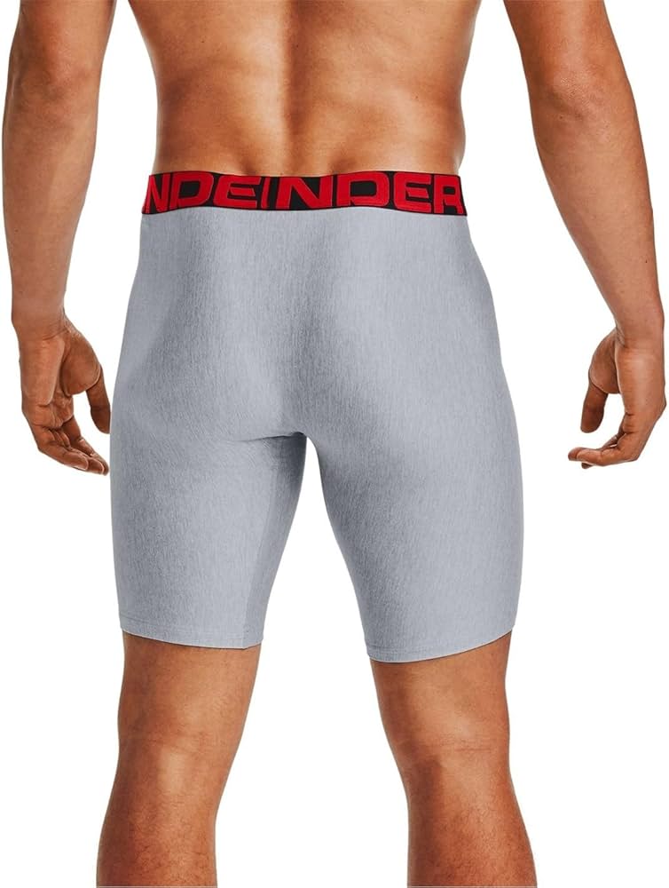 Combo de 2 Boxers Briefs Under Armour 🏋🏽 Tela Performance Tech de 9” de largo color gris Talla XXL