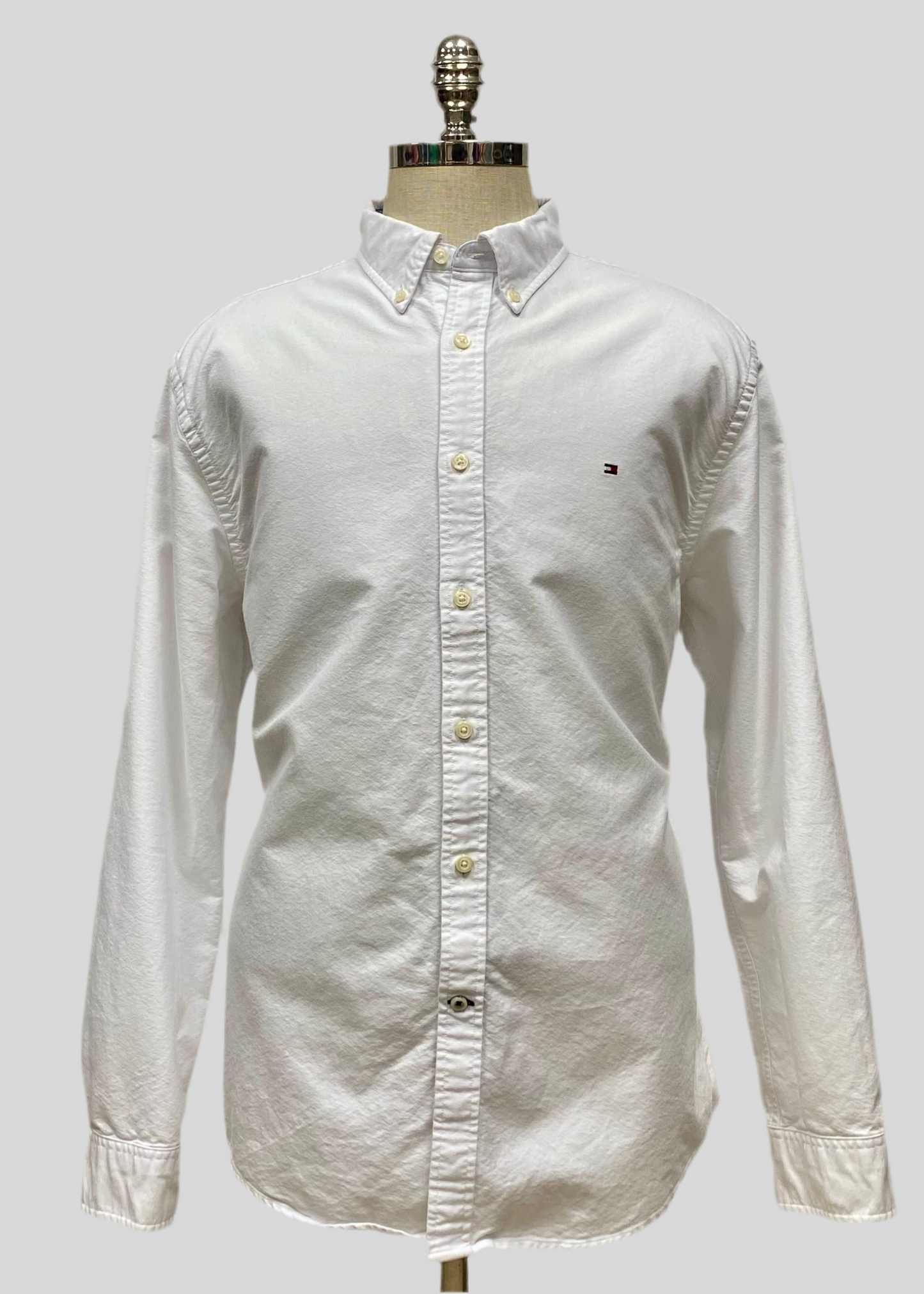 Camisa de botones Tommy Hilfiger 🇺🇸 color blanco Talla XL Entalle Custom Fit (ver descripción)