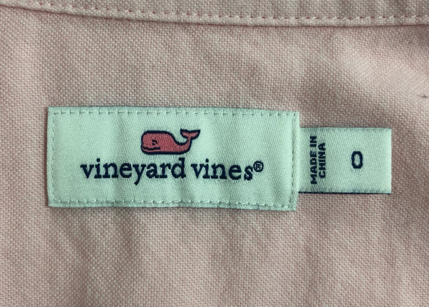 Camisa de mujer Vineyard Vines 🐳 Color rosado claro Talla XS (0) Entalle Regular