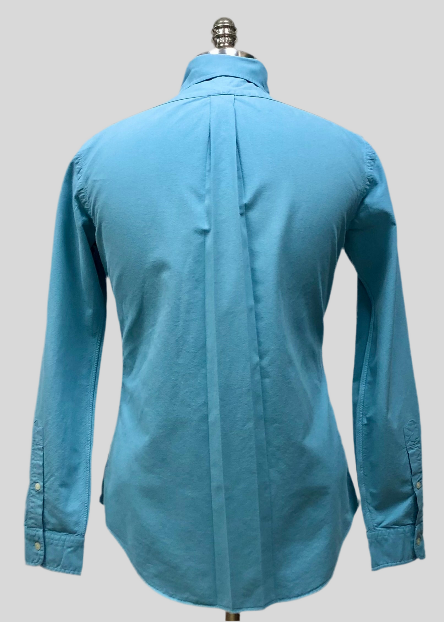 Camisa de botones Polo Ralph Lauren 🏇🏼 Oxford en color celeste oscuro Talla S Entalle regular