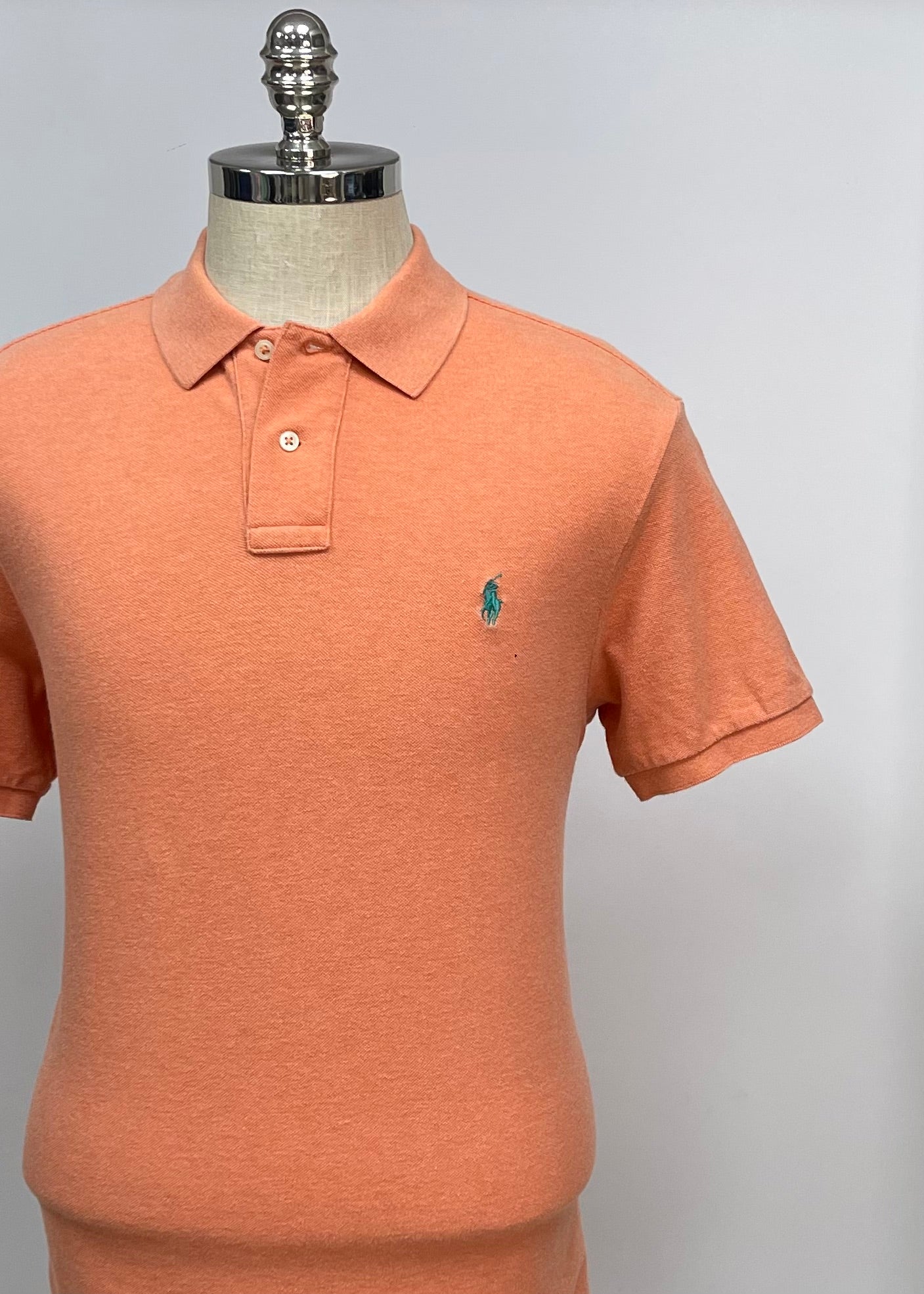 Camiseta Polo Ralph Lauren 🏇🏼color naranja Talla XL Entalle Custom Fit