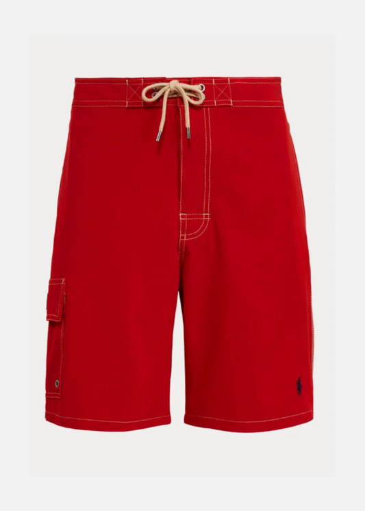 Short de baño Polo Ralph Lauren 🏇🏼 color rojo con logo en negro talla S