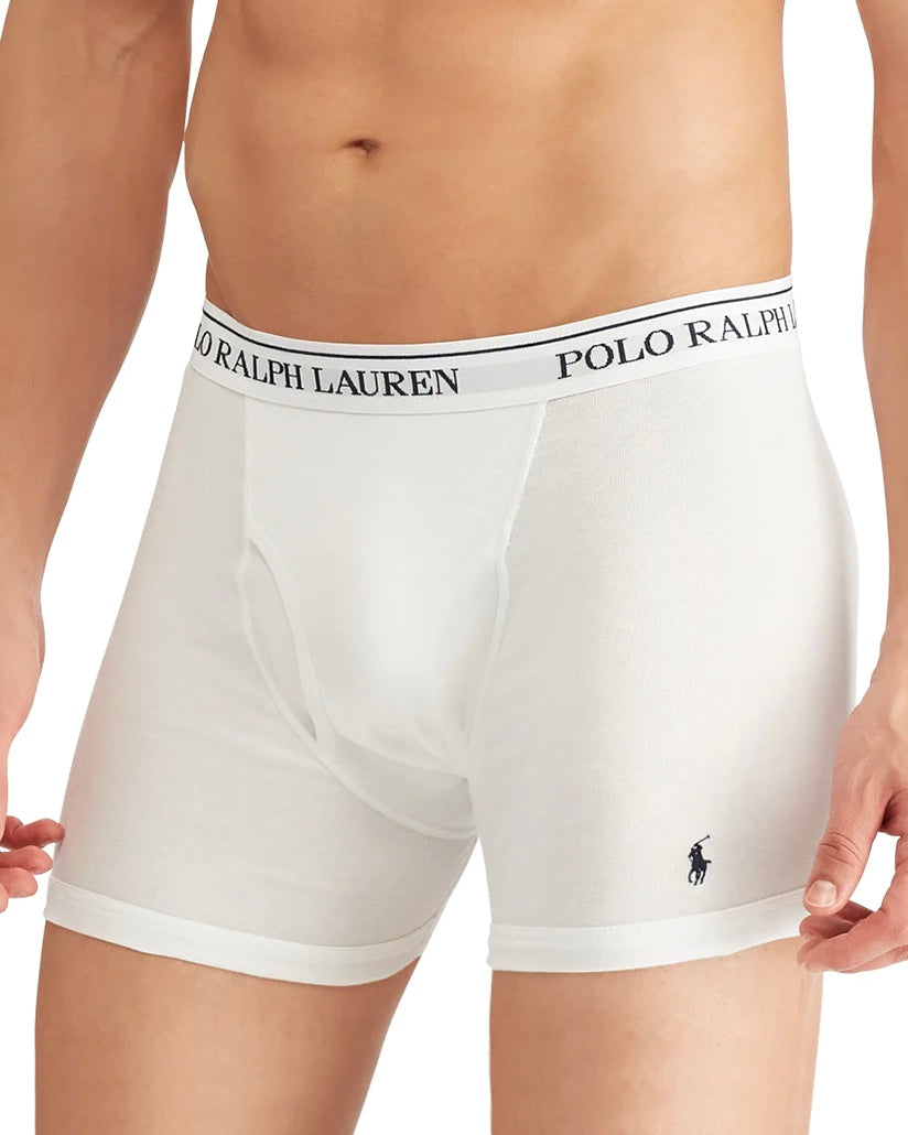 Paquete de 3 Boxer Briefs Polo Ralph Lauren 🏇🏼 Classic Fit Tela algodón stretch color rojo, negro y gris Talla M y L