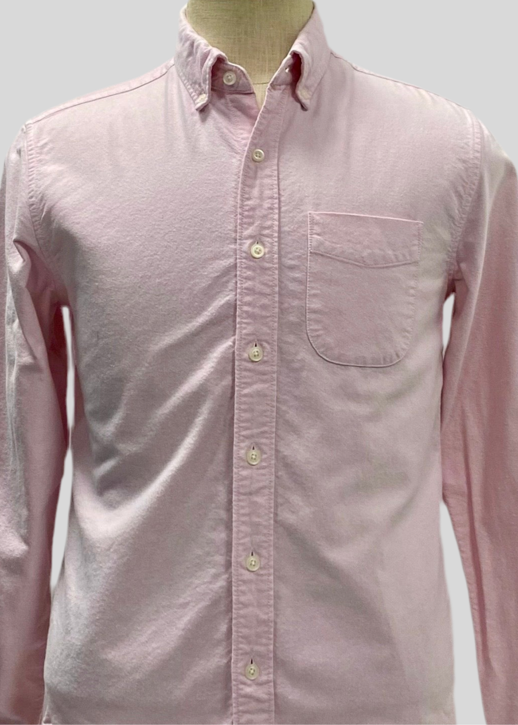 Camisa de botones American Eagle 🦅 Oxford color rosado claro Talla XS Entalle Clásico
