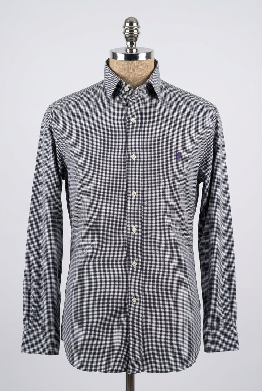 Camisa de botones Polo Ralph Lauren 🏇🏼 de cuadros finos en negro y blanco Talla XL Entalle Regular