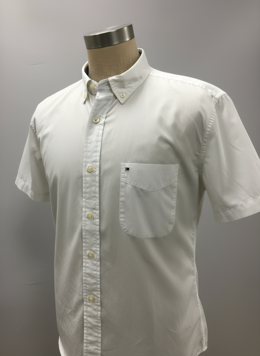 Camisa de botones Tommy Hilfiger 🇺🇸 en color blanco Talla L Entalle Clásico (ver descripción)