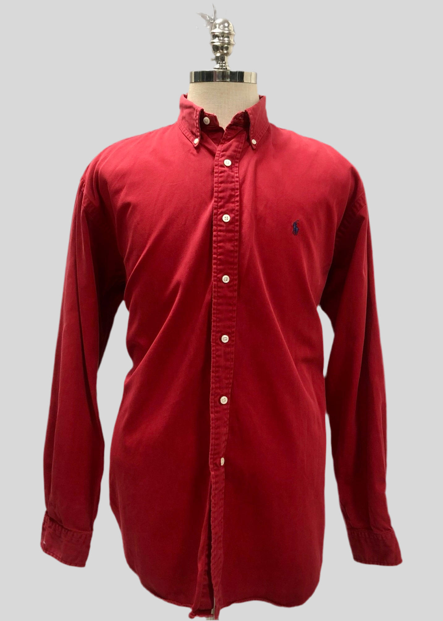 Camisa de botones Polo Ralph Lauren 🏇🏼 en color rojo Talla L Entalle Regular